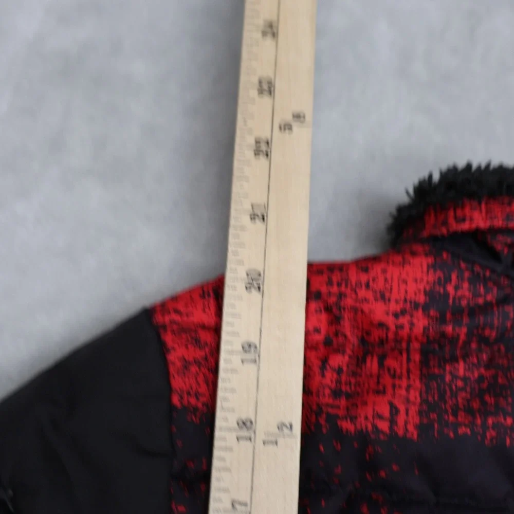 North Face Jacket Boy Small 7/8 Black Reversible Mount Chimborazo Winter Puffer